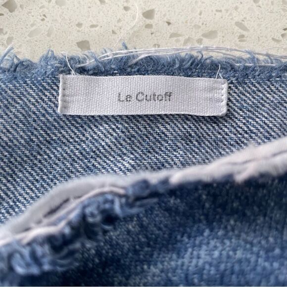 Frame Denim Le Cutoff Glenbarr Distressed Shorts - Picture 4 of 10